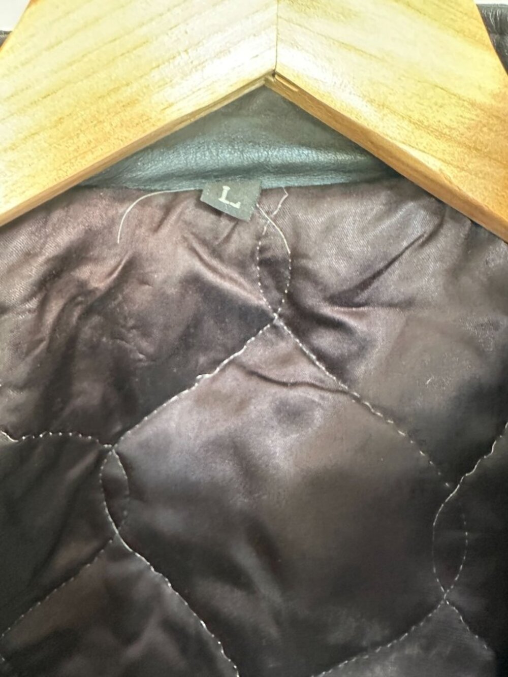 Vintage Black Leather Fringe Biker Jacket Embroidered Posse Logo L Western Style - Picture 4 of 7